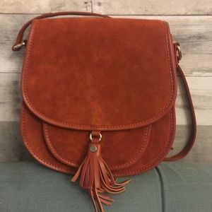 Rusty Red Tassle Purse